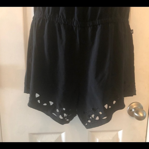 Fabletics Black Off the Shoulder Romper-XS - Picture 5 of 6